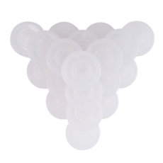 20pcs/세트 기타 효과 페달 풋 스위치 토퍼 발 기타 효과 페달 보호 캡을위한 네일 캡 보호 캡, 투명한 흰색