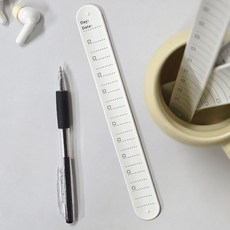 온코 체크리스트 메모 일일계획표 손목 팔찌 차트 자 투두리스트 S