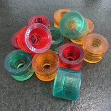 澳洲進口 Globe 長板輪 魚板輪 陸地衝浪板輪 59mm 45mm 78a 偏置核心直角光面輪 送一套 dbh 軸承 透明高透輪, 如圖所示, 1個