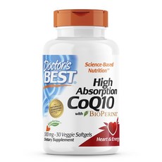 Doctor's BEST 高吸收性輔酶 Q10 胡椒素素食軟膠囊, 30顆
