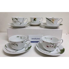NARUMI 鳴海 里花歷 5入花茶杯組 (日本製), 1個
