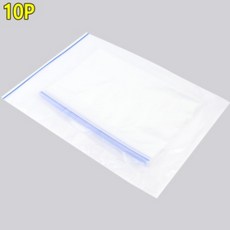 A3 비닐 지퍼백 10매 여행용 준비물 옷 가방 짐 싸기 수건 수납 투명 파우치 백 부자재 소분 보관 포장 지퍼팩 비즈 소품 보관함