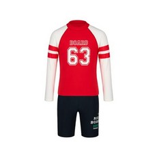 레노마수영복 남아동 실내외겸용 레쉬가드 상하세트 RN-BS2E921 NV RD 2종 1택