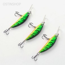 쥬넛 미노우 루어 3p세트 배스낚시루어 루어세트, 없음