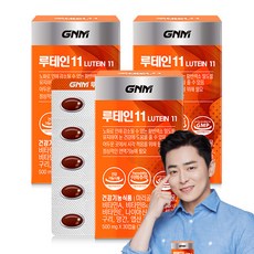 GNM 루테인11 / 비타민 6종 + 미네랄 4종 눈건강 비타민B 아연 엽산, 30정, 3개