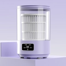 4L超大容量洗衣機充電便攜洗脫一體嬰兒衣物宿舍洗內衣襪子洗衣杯, 如圖, 紫色