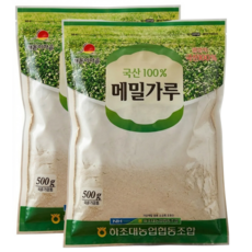 [강원도양양농협] 메밀가루 [설악산 자락의 해풍 맞은 청정메밀] - 하조대농협, 500g, 2개