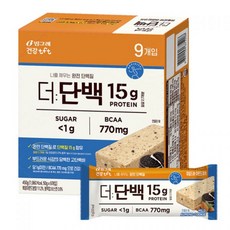 빙그레 더단백 마일드바 단백질 프로틴바 아몬드쿠키 9개입, 9개