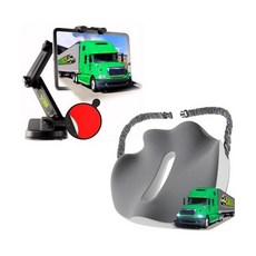 Truckules 태블릿마운트 태블릿스탠드 탭고정 세미 트럭 태블릿 마운트 + DP & 시트 쿠션 헤비 듀티 및 아이패드 홀더 대시보드 윈드실드 윈도우 얼티밋 메모리 폼 운전석