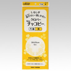 可樂牌Clover單面布用複寫紙，輕鬆轉印布料圖案，多色可選，DIY手工藝必備, 1個, 24-143:  黃色 單面