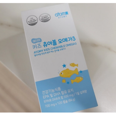 애터미 키즈 츄어블 오메가3 (900mg x 120캡슐), 1개, 108g