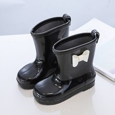 비비드 유아 리본장화 여아 레인부츠 아동 키즈 PVC