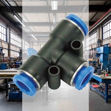 에어원터치피팅 PUG10-06 5EA 어댑터 연결 고정 휘팅 파이프 DIY