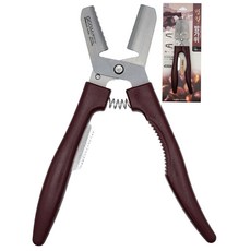 라코앤 손이편한 밤칼 밤가위 생밤 군밤 껍질 까기용, 1개, 브라운