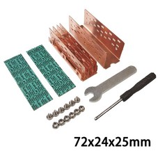 시트 NGFF 전도성 냉각 방열판 패드 구리 2280 쿨러 웨이퍼 실리콘, [04] typeB6 72x24x25mm, 1개, 1.typeB6 72x24x25mm