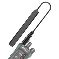 ABBREE Ham Radio UV-5R 미니 DM32 안테나 장거리 SMA-암 VHF/UHF 144/430MHz 접이식 전술 구즈넥 안테나 휩 Baofeng BF-F8H P, 12.6inch/32CM