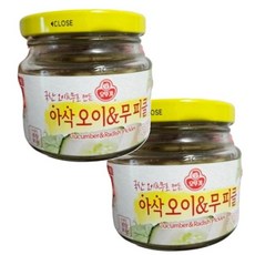 오뚜기 아삭 오이 무 피클, 2개, 240g