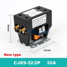 CJX9B-25S/32S AC220V 정격 코일 전압 25/32/40A 1/2/3극 에어컨용 목적 접촉기, 07 2P 32A New model, 01 China Mainland, 01 110V용