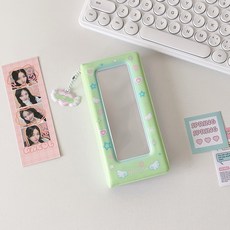 手賬係列 定製學生天使愛心生四格卡冊自製四格拍立得收納冊追星小卡相冊, 綠色