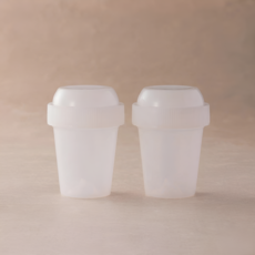간편한 미니 말차 쉐이커 호지차 셰이커, 2개, 70ml, 반투명