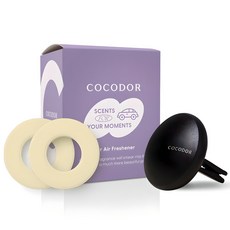 코코도르 메탈블랙 클립 차량용 디퓨저 통풍구형 본품 + 리필 2p, 블랙체리, 1세트