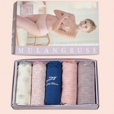 레이스밴드 로맨틱 여성 순면 5매입 삼각 팬티 [PP919]