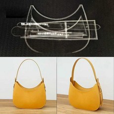 여성용 수제 가죽 숄더백 크래프트 도면 DIY 가방 아크릴 패턴 만들기, 2. 아크릴, 1개