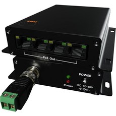 트위스트 UTP 키트 BNC 또는 구리선 위의 고거리 4 포트 000m 3280피트 PoE LAN 익스텐더 카메라 원격 이더넷 장치 중계기 부스터 브리지 거리 500m 어댑터 세트