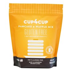 컵포컵 프리 팬케이크 & 와플 믹스 2 파운드 Cup4Cup Pancake and Waffle Mix 2 Pounds Certified Gluten Free Dairy F, 1개