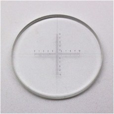 현미경 접안렌즈 마이크로미터 DIV 0.1mm 교차 레티클 보정 X=10mm 자 눈금 측정 안구 마이크로미터(직경 19.8mm), Diameter 27 mm, 1개