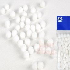 써니네점빵 방울솜 흰색 공예재료, 1개