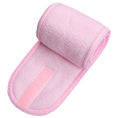 플로라마켓 세수 터번 벨크로 찍찍이 세안밴드 핑크 2개, 1개