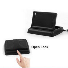 MJDOUD 접이식 4 3 인치 자동차 모니터 후면보기 카메라 포함 TFT LCD HD 화면 주차용 쉬운 설치 백업, 4 3inch, 1개
