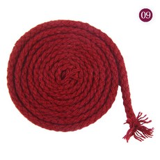 5mm 브레이드 코드 DIY 코튼 로프 태피스트리 드로스트링 바인딩 장식 트위스트 스레드 두꺼운 스트링 공예 신발 가방, 09