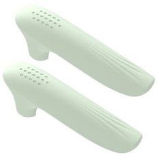 문콕 정전기 방지 실리콘 일자형 손잡이 커버 문고리, 2개, 그린