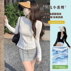 防曬衣女款冰絲透氣連帽外套，遮陽防曬服，防紫外綫罩衫，休閒百搭