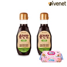 [아이배냇] 베베 이유식 순간장 2종 190ml x 2개+물티슈100매, 190g, 1세트, 국물용 2개+물티슈100매