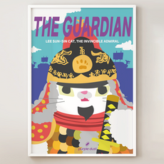 퍼플더스트 이순신 그림 고양이 포스터, 1.이순신캣_A4, 포스터만