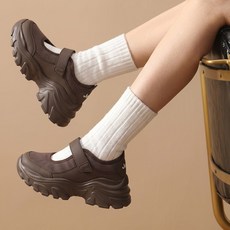Jeep 지프 여성 키높이 블로킹 메리제인 스니커즈 단화