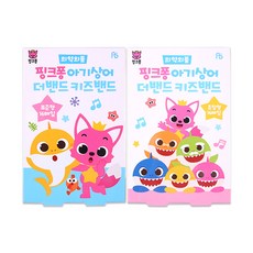 핑크퐁 아기상어 더밴드 키즈밴드 표준형 반창고 16p x 5개 + 혼합형 16p x 5개, 1세트