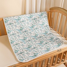 隔尿墊可水洗a類純棉嬰兒防水秋冬寶寶兒童透氣牀墊, 1個, 童夢深藍:70*90cm