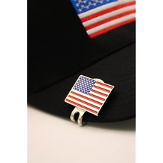 터틀 골프 볼 마커 마그네틱 모자 클립 재미있고 독특한 선물 프리미엄 품질 좋아하는 골퍼에게 완벽한 액세서리 어떤 경우에도 적합한, USA Flag, 1개