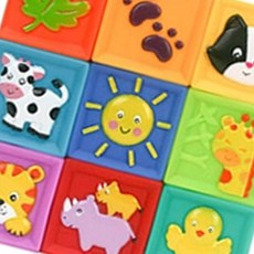 유아 소프트 칼라블럭 9p 학습 쌓기 퍼즐 pck+20769Oa