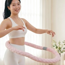 피거스 홈트 다이어트 운동기구 스프링 훌라후프, 1개, 핑크, 2kg