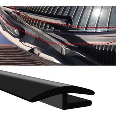 FUTLU 1.7M/5.6피트 전면 윈드실드용 자동차 씰 스트립 윈드실드 스트립 몰딩 트림 웨더 자동차/SUV/트럭용 고무, 1개, 블랙