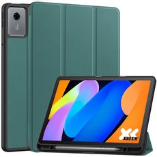 케이스나라 레노버 Idea Tab 11인치 샤오신패드 아이디어탭 2025 호환 펜수납 케이스 커버 TB-335FC 336FU 336ZU, DarkGreen, 1개