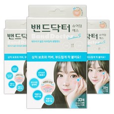 밴드닥터 슈어덤에스 원형 33매 x 3개 원형 재생밴드, 3세트