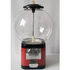 랜덤 캡슐뽑기기계 미니 자판기 가챠머신 복불복 문방구, 레드 블랙 베이스 블랙