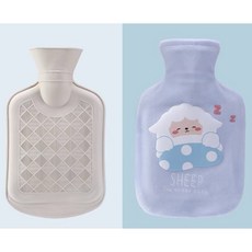 可愛造型寶寶絨熱水袋, 1個, 保暖袋-睡睡羊