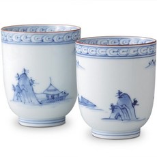 아리타산 도자기 총 손으로 그린 ​​수호 가마